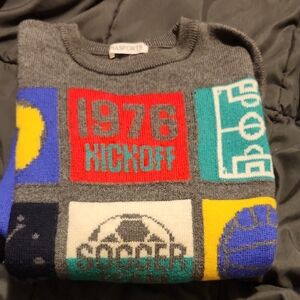 Gray Graphic Men's Sweater